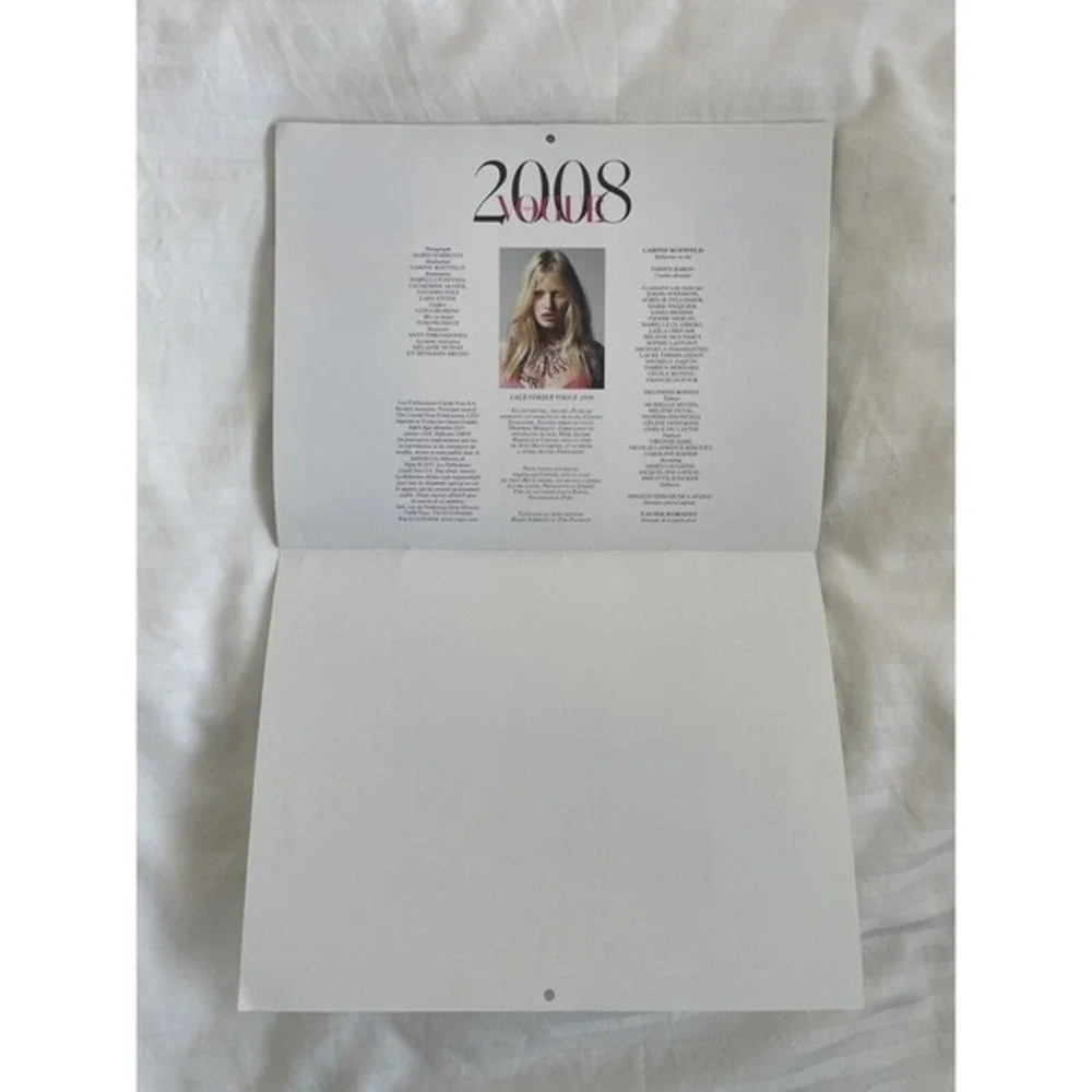 2008 VOGUE Paris France Calendar Terry Richardson Carine Roiteld Sexy Supermodel